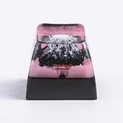REDQIN Artisan Keycap - Mount Fuji Sakura Custom Esc Resin Handmade Mountain Keycap for Cherry MX Switch Keyboards