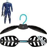 Hang 11 Wetsuit Hanger - Ultimate Wetsuit Hangers for Surfers, Improves Your Wet Suit Longevity, Quick Dryer, Ideal for Scuba Diving Gear Drysuit & BCD, Surfing Accessories, Surfing Gifts (Blue)