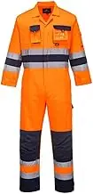 Portwest Nantes Hi-Vis Coverall, Colour: Orange/Navy, Size: S, TX55ONRS