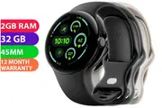 Google Pixel Watch Series 3 (45mm, Polished Silver Aluminum Case/Porcelain Active Band) - BRAND NEW