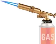 Portable Gas Torch Portable Outdoor Camping Butane Gas Burner Copper Kitchen gas Lighter Soldering Welding Torch Culinary Torches Picnic BBQ Tool Hand Ignition Camping Welding