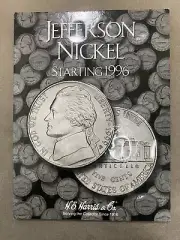 # 2681 H.E. Harris coin folder Jefferson Nickel 1996-