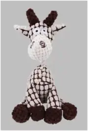 Dog Pet Toy Donkey & Monkey Shape Corduroy Chew Toy Puppy Squeaker Squeaky Plush
