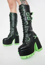[Club Exx] Atomic Wasteland Knee High Boots