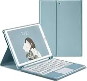 [Jarttarn] Compatible with Samsung Galaxy Tab S9 Ultra Keyboard Case - Touchpad Detachable Keyboard with S Pen Holder Ultra Thin Leather Stand for Tab S9 Ultra (Blue)
