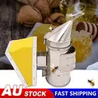 Stainless Steel Bee Hive Smoker Beekeeper Smoker Tool Heat Chamber Equipment AU