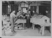 New Zealand soldiers aiding war effort during their convalescence Old Photo