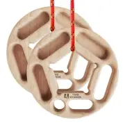 Portable Hangboard Rock Climbing, Pull Up Rings as Portable Rock Climbing Tra...