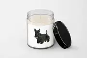 Scottish Terrier Candle - Soy Wax Candle - Hand Poured Candle - 9 oz Vanilla
