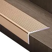 Aluminum Stair Nosing, Non-Slip Multi-Level Threshold Bar, Gold, 100x30 mm