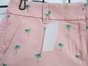 "NEW" J. CREW / ORG $39.50 SIZE 2==PINK PALM TREE PRINT / SHORTS