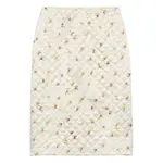 [Prada] Prada Floral Quilted Short Skirt 42 IT NEUTRALS