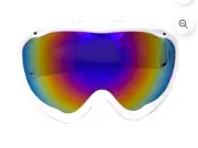 Swiss Tech Unisex Ski Goggle Red Lens White Frame Black Strap Brand New In Box
