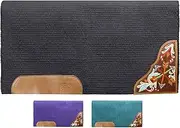 Tahoe Tack 34" x 36" Kaye Arrow Solid New Zealand Wool Western Saddle Blanket Pad…