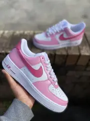 Air Force 1 Custom 'Valentines Day' Shoes Pink Magenta White Mens Womens Kids