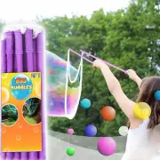Giant Bubble Wands for Kids Multiple Big Bubbles Toy Gift Set of 2 Purple Wands