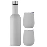 Avanti Insulated Wine Traveller Set - Dove Grey