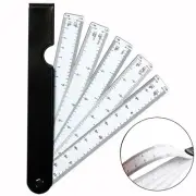 Fan Shape Scale Ruler with 5 Blades Engineering Multifunctional foldable rulers