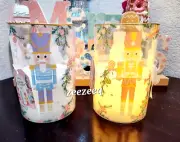 Silverstro Christmas Nutcracker Pastel Flameless LED Candles BATTERY OPERATED