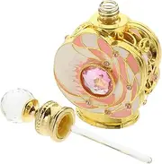NULYLU Elegant Perfume Bottle Refillable Glass Container for Essential Oils Travel Friendly Design present for Women for Storing Fragrance and Lotion