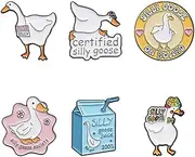 [PTDIONE] Funny Animal Enamel Pins Set Corgi Frog Goose Cat Themed Badge Pins for Backpack Novelty Lapel Pins for Clothes Cartoon Brooches for Hats Bags Jackets