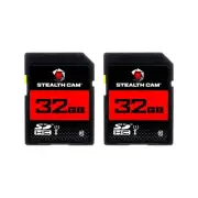 Stealth Cam 32GB SD Card 2 Pack High Speed Data Transfer for Trail Cameras