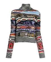 roll-neck knitted jumper IT40 Black