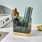 1 Set Chopsticks Cage Light Luxury Storage Restaurant Dining Table Cutlery