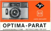 AGFA GEVAERT Optima Parat 35mm Camera Manual Instructions Book PDF DOWNLOAD