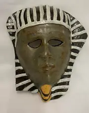 Egyptian Pharaoh Mask, wall sculpture handmade porcelain Egypt decor new
