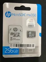 Brand new & Sealed MicroSDXC Card 256GB HP , Class10,V30 A2,FULL HD