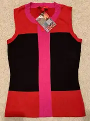 NWT Narciso Rodriguez Design Nation Sleeveless geometric tank/top * Size XS*
