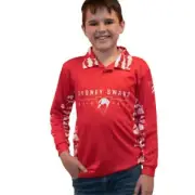 NEW Sydney Swans Youths Reef Runner Collared Fishing Shirt