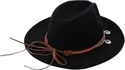 [TOGEVAL] Black Hat for Ladies British Style Flat-Edge Cap Retro Hat Breathable and Comfortable