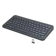 Mini Compact Wireless Office Keyboard USB Receiver, 78 Keys, Grey