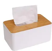 Tissue Box Holder | Environmental Protection Box - Modern Farmhouse Boho Decor, Bathroom Hardware, Wooden Storage for Mobile Phones, Remote Controls