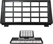 Keyboard Music Stand, Tabletop Music Stand, 17x8 Adjustable Keyboard, Stable Convenient for Home Schools Orchestras Choirs, Black