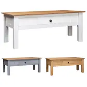 Solid Pine Wood Coffee Table Panama Range Couch Table Brown/White vidaXL