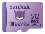 SanDisk 512GB Pokemon Gengar microSD Card Nintendo