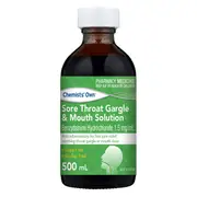 [Chemists' Own] Chemists Own Sore Throat Gargle & Mouth Solution 500ml