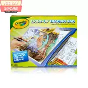 Crayola Light-Up Tracing Pad Blue with Colored Pencils Arts and Craft Toy Gift