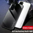 For Samsung Galaxy S23 Ultra S22+ S21 Ultra Slim Tempered Glass Back Case Cover