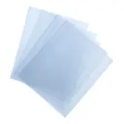 100Pcs 18x12 Inch Shrink Wrap Bags, Blue Clear PVC Heat Shrink Wrap