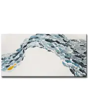 Ready2HangArt Goldfish Wrapped Canvas Coastal Wall Art by Norman Wyatt
