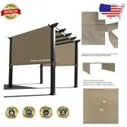 Muddy Water 16' x 8' Waterproof Pergola Canopy - Universal Replacement Shade