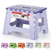 ACSTEP 9 Inch Folding Step Stool 300 LB Capacity Plastic Foldable Step Stools
