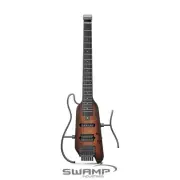 Donner HUSH-X Electric Guitar for Travel and Silent Practice - Sunburst