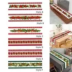 Christmas Table Runner Indoor Tablecloth Washable Rustic Christmas Decoration