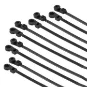 110 Pack 7.5 Inch Nylon Plastic Zip Ties w/ Screw Hole Mountable Head Cable Ties