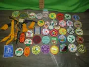 vintage girl scouts patch lot 1970s